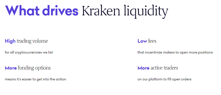Liquidez do Kraken